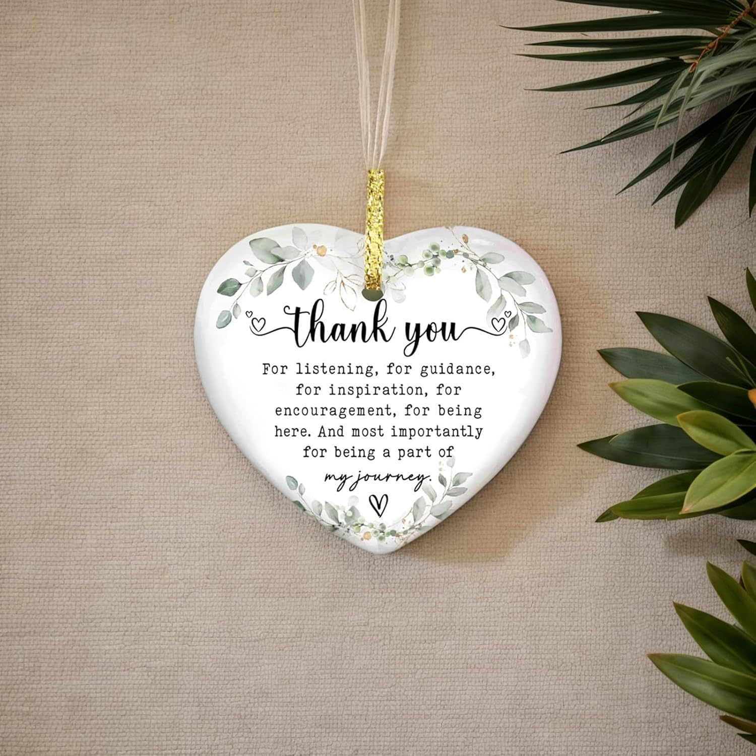 YOJAWE Christmas Ornaments &ndash; Ceramic Hanging Decor for Home, Engagement, Wedding, New Home, Anniversary, and More image number 4