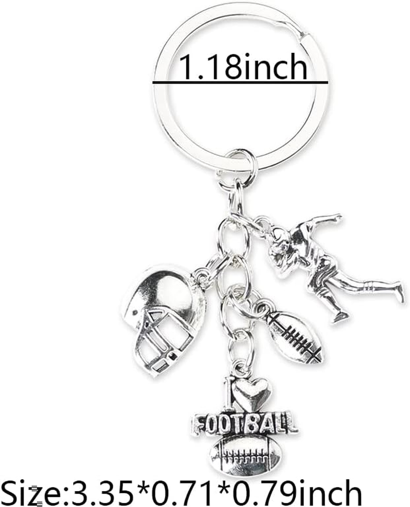 Basketball Soccer Football Sports Keychain Gifts for Boys Girls Women Men Sports Lover Gift Accessories Decorations Keepsake image number 2