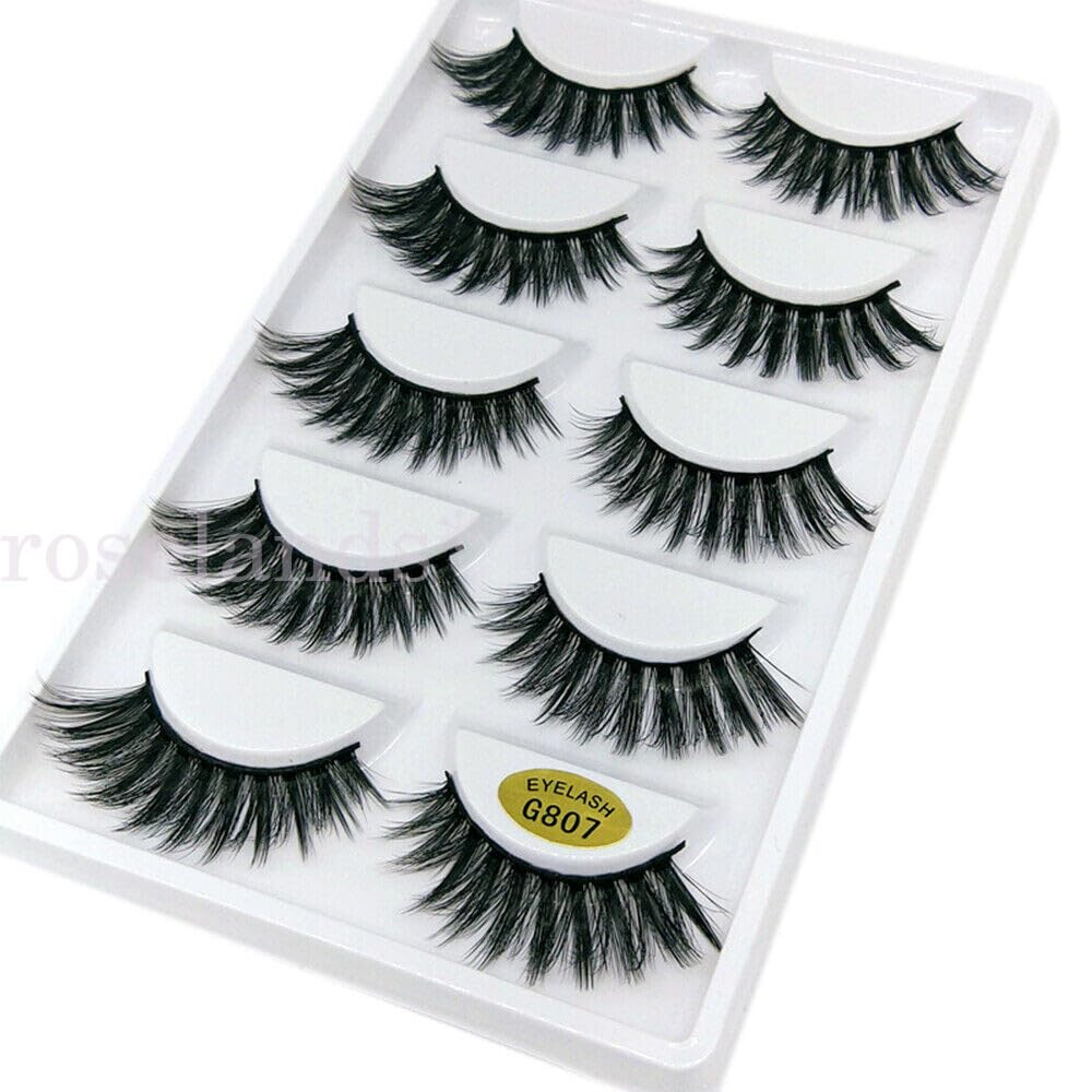 New Mink 3D Thick Fake Eyelashes Natural Long Wispy Makeup False Lashes AU
