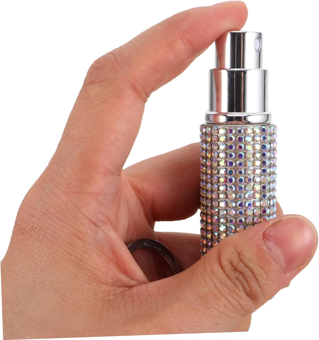 SAFIGLE Elegant Keychain Decorative Backpack Charms Bag Pendant Handbag Pendant Refillable Perfume Bottle Essential Oil Travel Spray image number 6