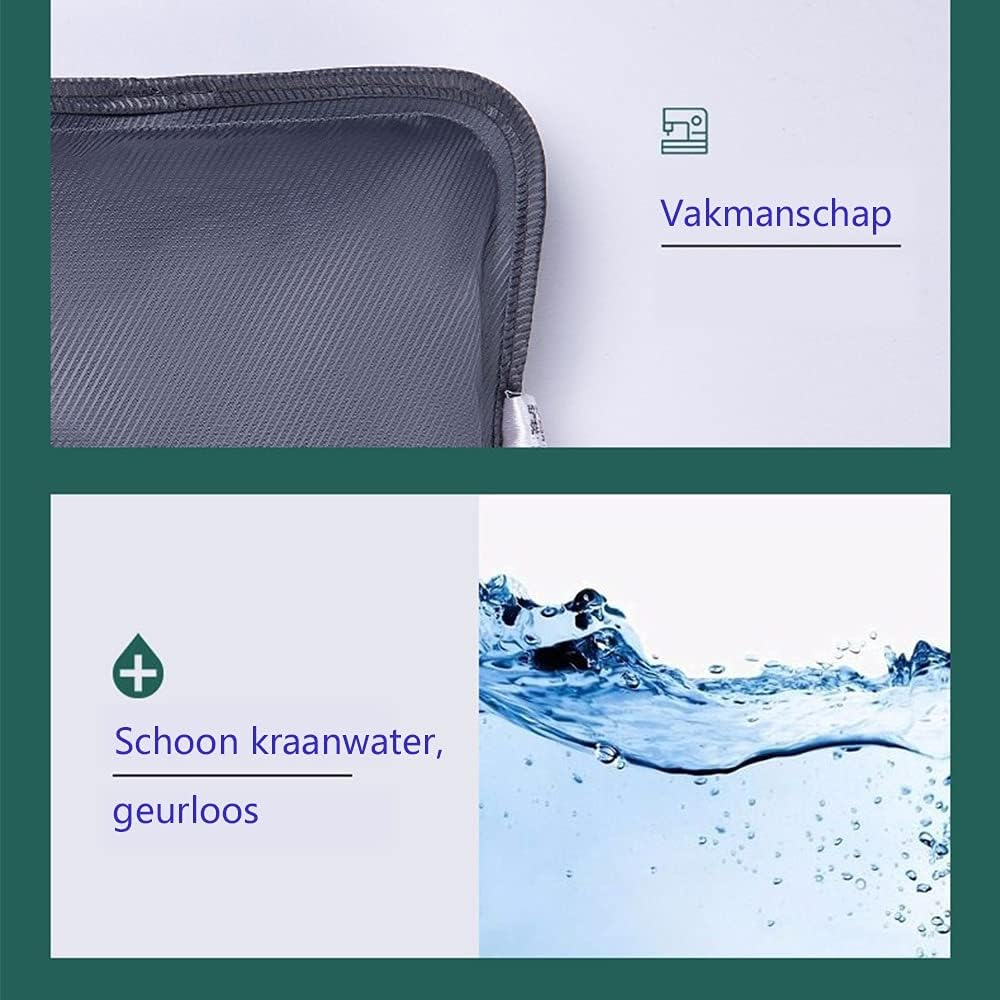 Rechargeable Electric Hot Water Bottle, Soft Velvet Detachable and Washable Cover, Winter Hand Warmer to Relieve Pain, Heating Bag。 image number 4