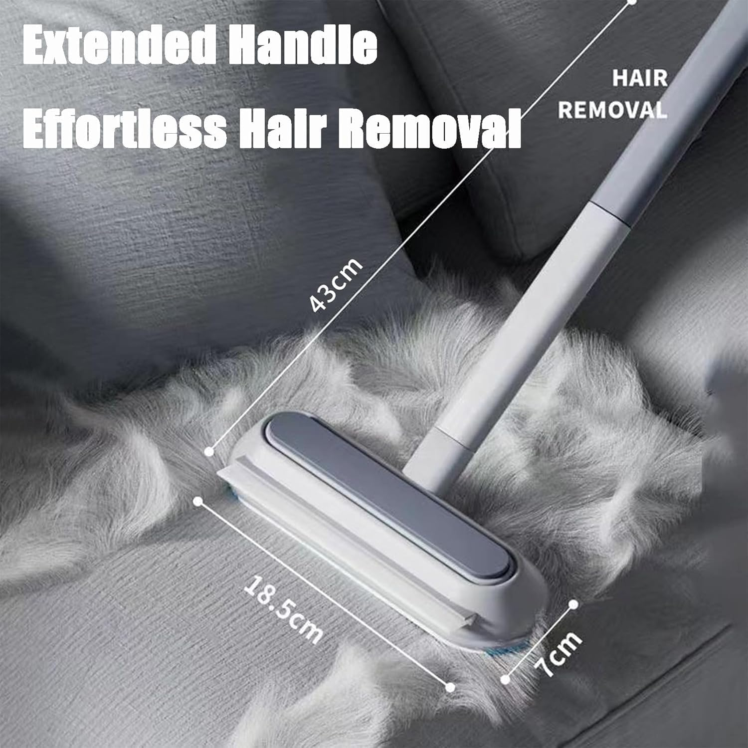 Reusable Pet Hair Remover for Dogs & Cats - Lint Brush for Furniture, Car Seats & Carpets | Washable Fur Cleaner with Soft Bristles | Gentle on Upholstery & Clothing image number 5