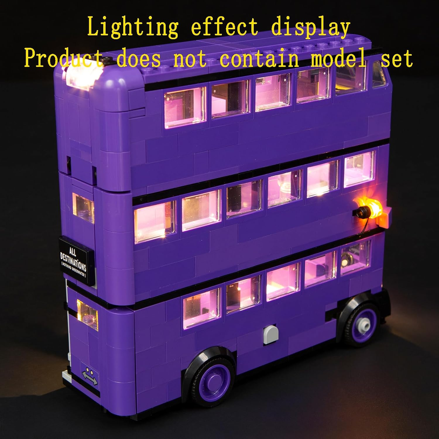 GEAMENT LED Light Kit Compatible with  Knight Bus Adventure Building Blocks Model - Lighting Set for 76446 (Model Set Not Included) image number 5