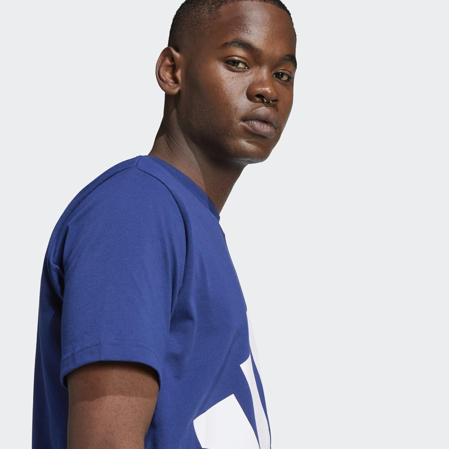 Adidas Sportswear Essentials Big Logo Men'S Single Jersey T-Shirt, Medium Grey Heather, X-Large image number 1