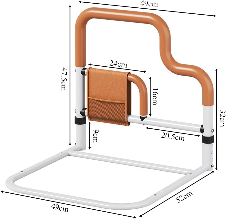 Elderly Adults Safety Bed Rails, Rising Assistance, Fall Prevention, Adjustable Height Pocket Bed Guard Rails, for Elderly and Pregnant Women image number 3