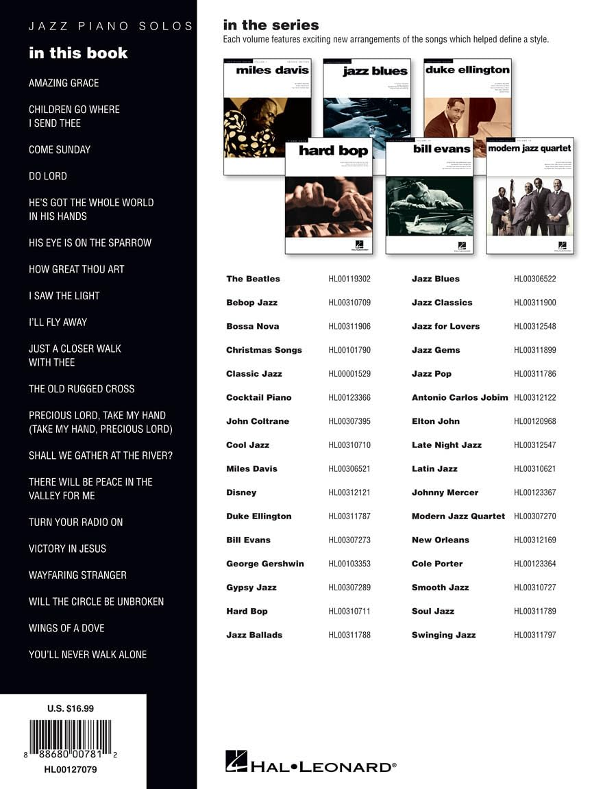 Hal Leonard Gospel Jazz Piano Solos Series Volume 33 Book image number 2