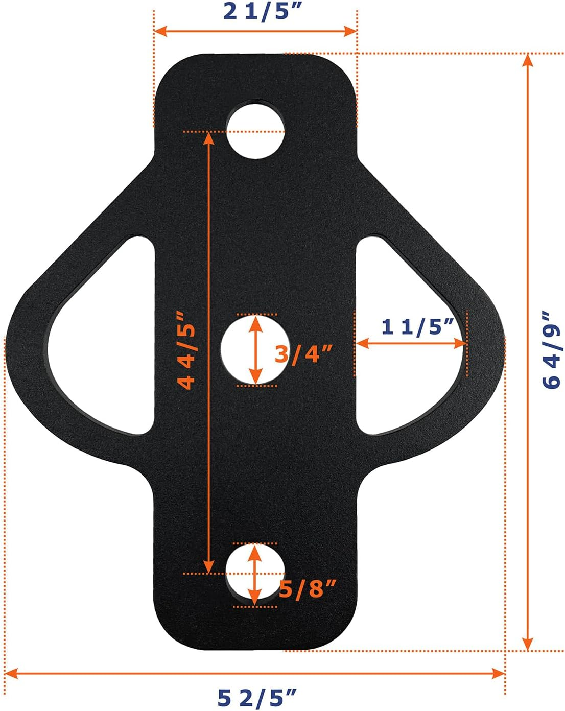 3-Way Trailer Hitch Adapter Steel Hitch Mount with Bolt for ATV Lawn Mower Golf Cart Yard Cart Garden Tractor Flat Towing Tow Ball Mount (1) image number 5