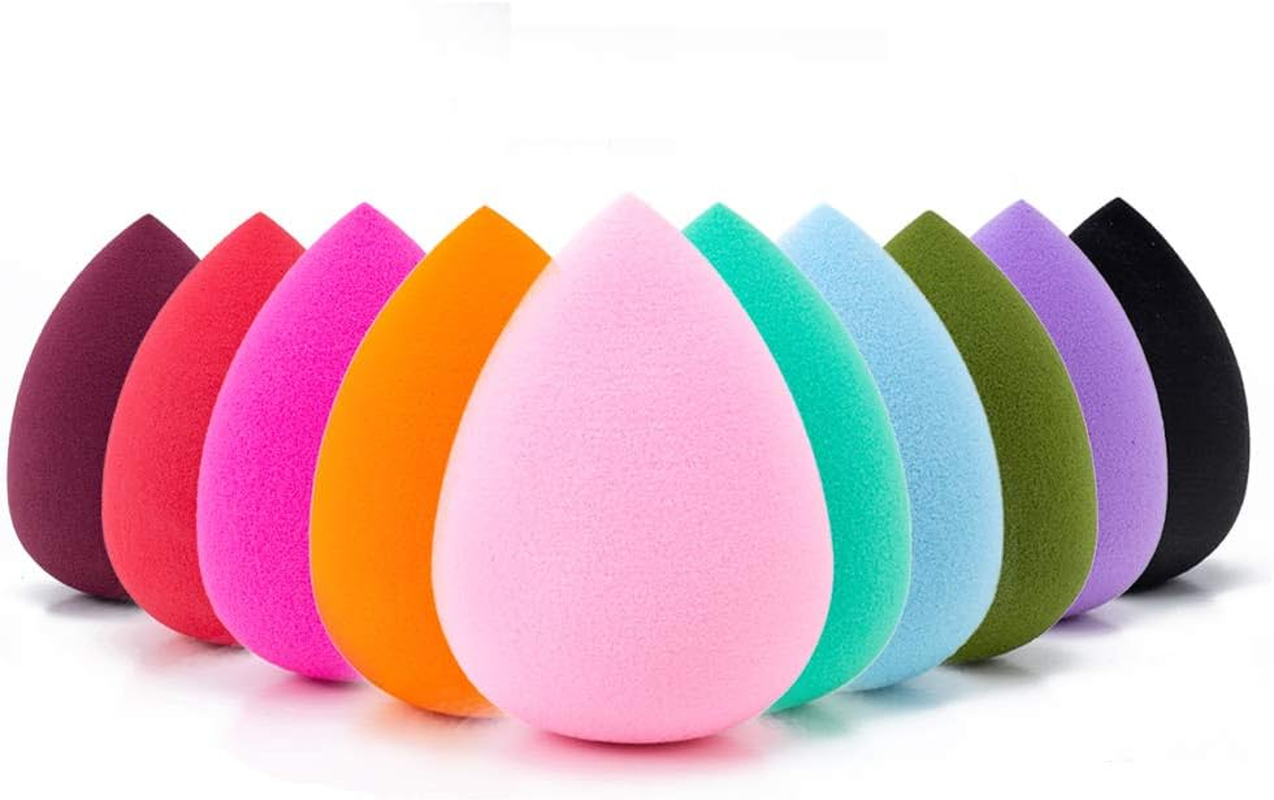 MAGMAC 10 Pcs Perfect Makeup Sponge Set Blender, Beauty Sponge Makeup Blender Flawless for Liquid,Multi-Colored Makeup Sponges image number 5