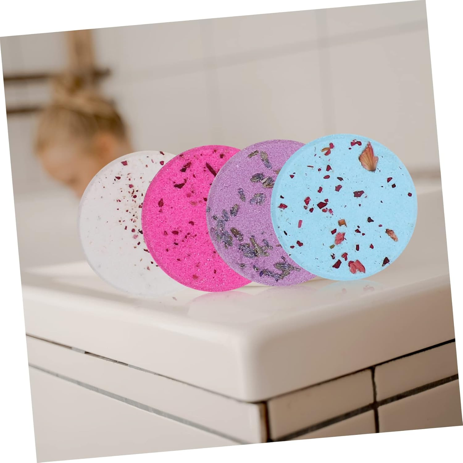 BELLIFFY 8Pcs Shower Steamers Essential Oils Relaxing Vapor Tablets Spa-Like Shower Natural Aromatherapy for Bath Care and Pampering image number 4