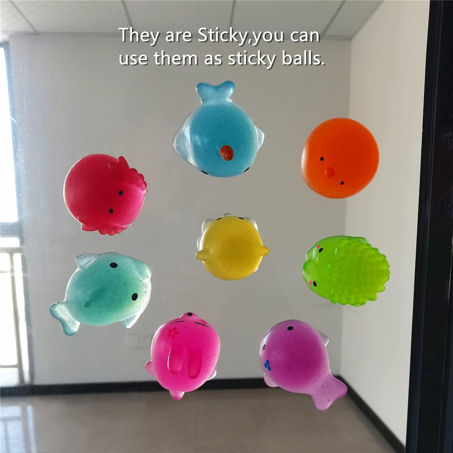 Ganjiang 8 Pack Mochi Squishy Toys image number 4