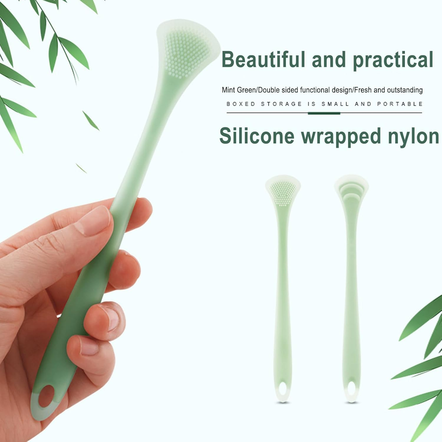 Tongue Scraper Cleaner - Fresher Tongue Tools Healthy Oral Hygiene Brushes | Healthy Oral Hygiene Brushes Silicone Dentals Tongue Scraper for Fresher Breath Buniq image number 4