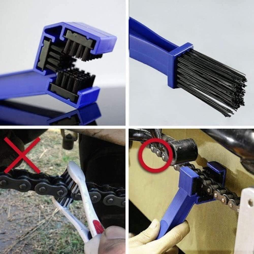 Yosoo Motorcycle Bike Chain Maintenance Cleaning Brush Bike Chain Repair Tool Kit Chain Cycle Brake Dirt Remover Tool image number 3