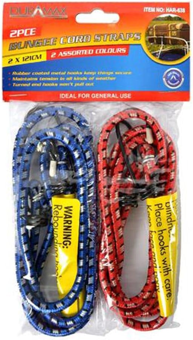 Duramax Bungee Cord 2-Pieces, 121 Cm Size, Assorted image number 2