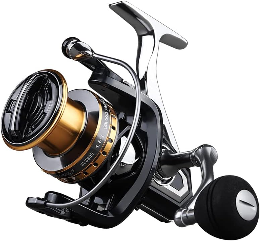 Metal Spinning Fishing Reel, 7800 10000 12000 Series,Aluminum Alloy Trolling Fishing Reels, Baitcasting Fishing Reels,Drag of 35.3Lb |16Kg.Anti Seawater Corrosion. image number 3