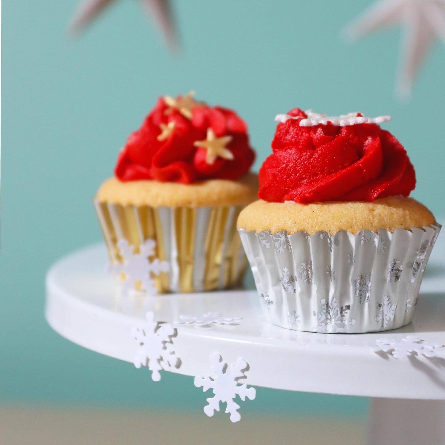 PME Christmas Mini Foil Coated Cupcake Cases - Sparkle (Pack of 60)