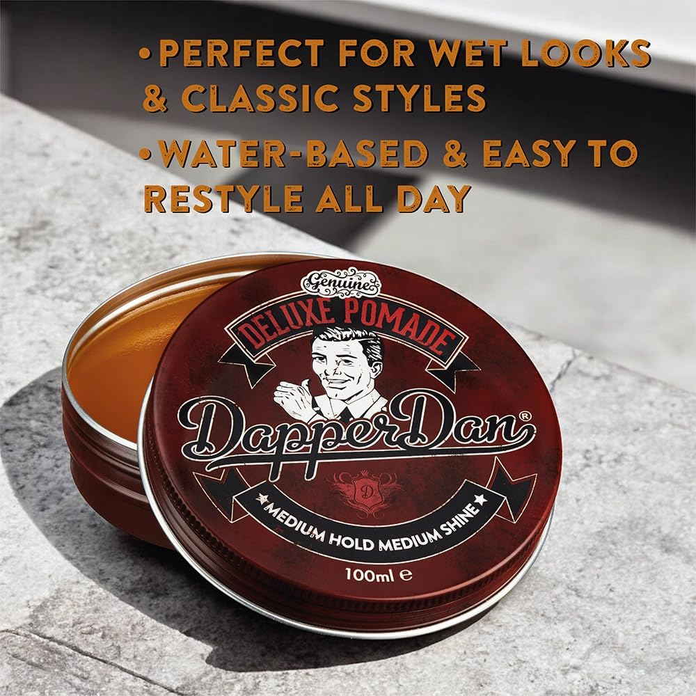 DAPPER DAN MEDIUM HOLD MEDIUM SHINE DELUXE POMADE 100ML image number 6