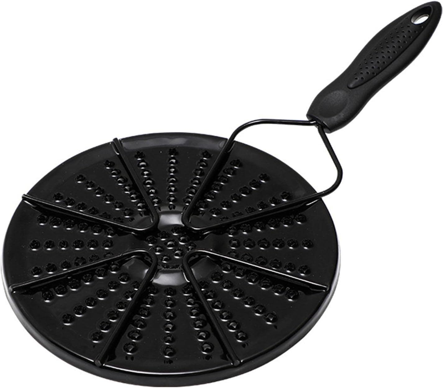 Heat Diffuser for Gas Stove, Induction Hot Plate with Handle Gas Furnace Thermal Diffuser Solid Stainless Steel Plate(Black) image number 5
