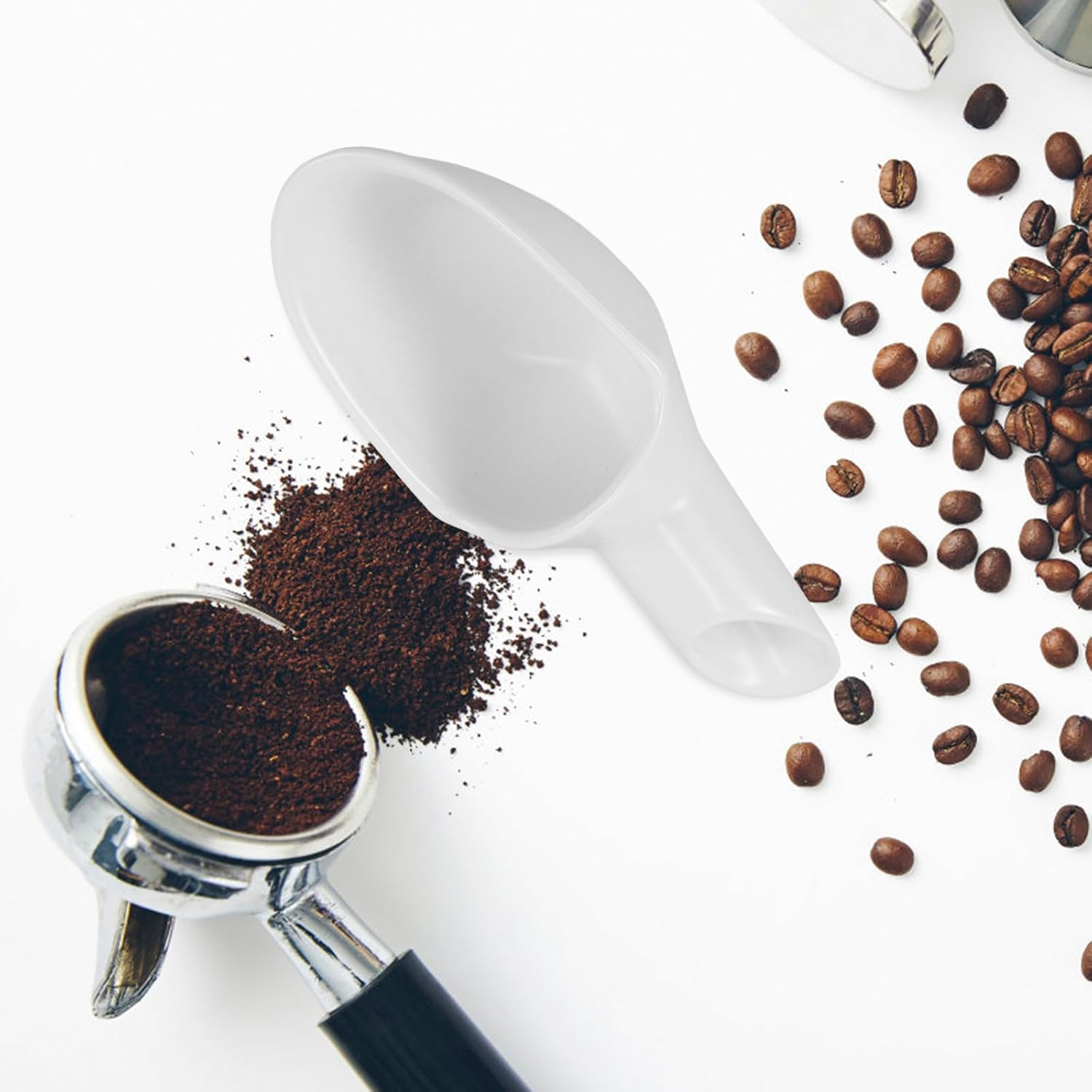 TOMETURE Coffee Scoop Measuring Spoon 20G Ceramic Coffee Bean Scooper White Filling Loose Leaf Tea Protein Powder Kitchen Baking Tool