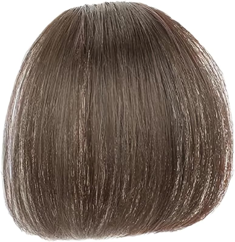 RTRTGS Fringe Hairpiece Real Hair Clip in Fringe Real Hair Natural with Hairpieces Hair Extensions Fringe Bangs in Pony Fringe Extensions Natural Bangs for Women image number 2