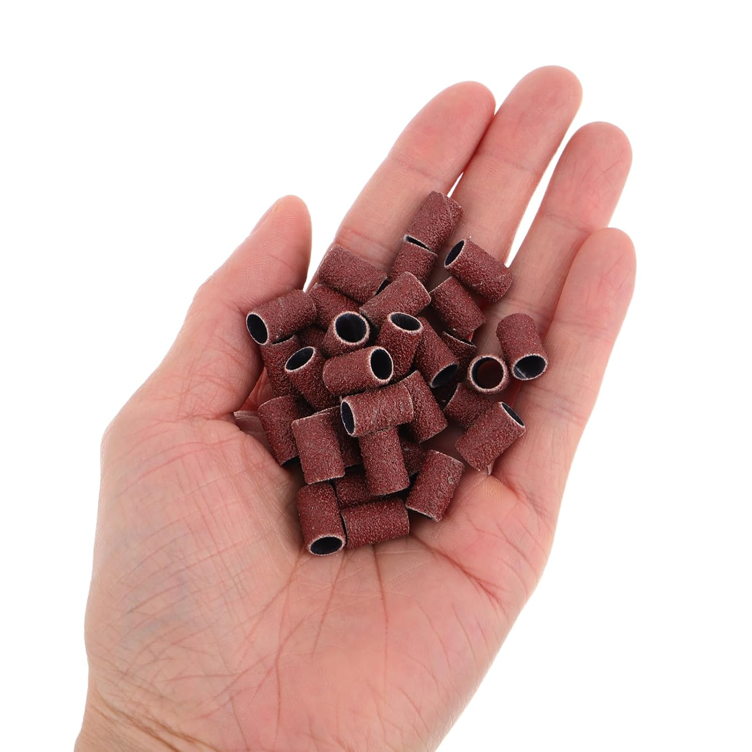 ARTSEWPLY 100Pcs Professional Nail Polishing Head Sanding Bands Grit Nail Shaping Bands Buffer File Attachment Drill Machine Attachment image number 3