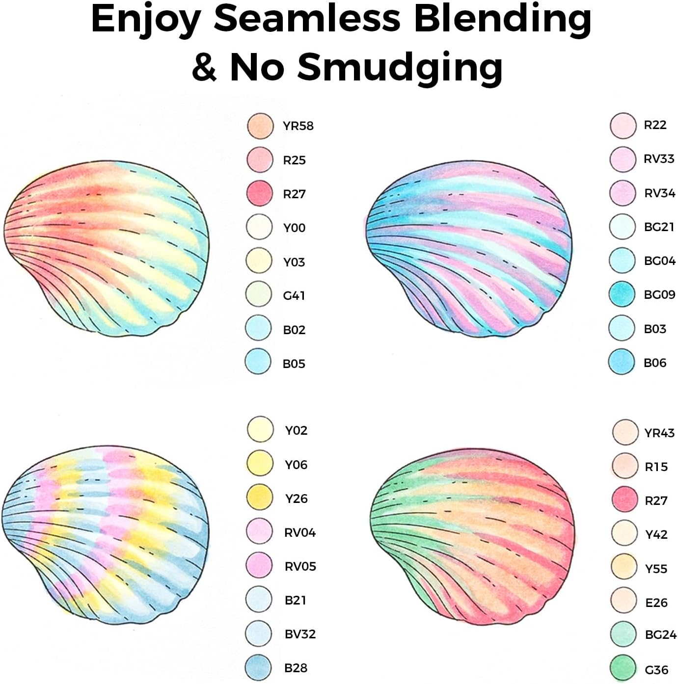 Ohuhu Pastel Markers Alcohol Based -96 Pastel Colors of Honolulu Sweetness + Blossoming - Double Tipped Art Alcohol Markers for Artist Adults' Coloring Illustration - Brush & Chisel - Refillable Ink image number 6