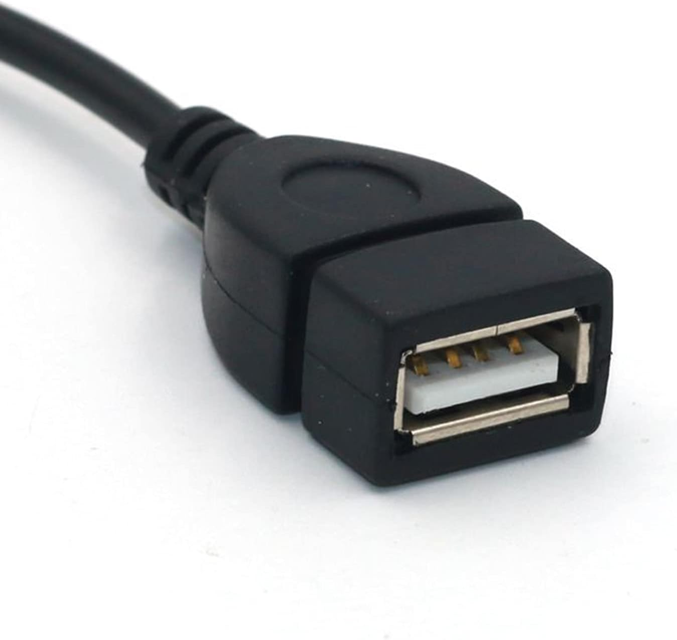 KESOTO AUX to USB 3.5Mm Male Aux Audio Plug to USB Female Converter Cable Cord Converter Cable, Black