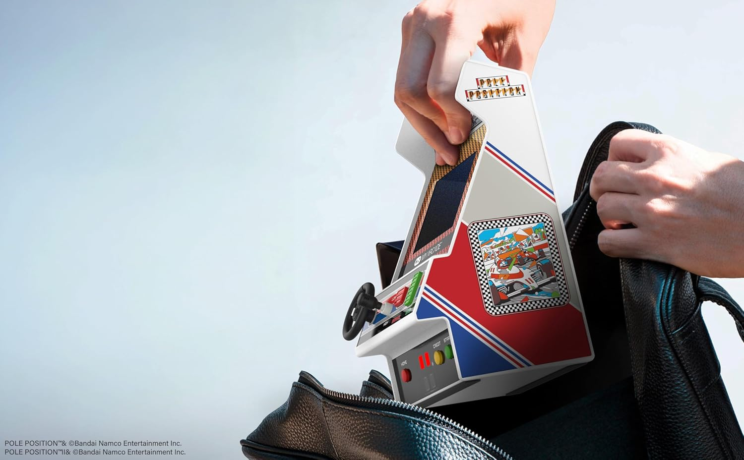 Myarcade DGUNL-7022 Racing Player Pole Position Portable Retro Arcade image number 6