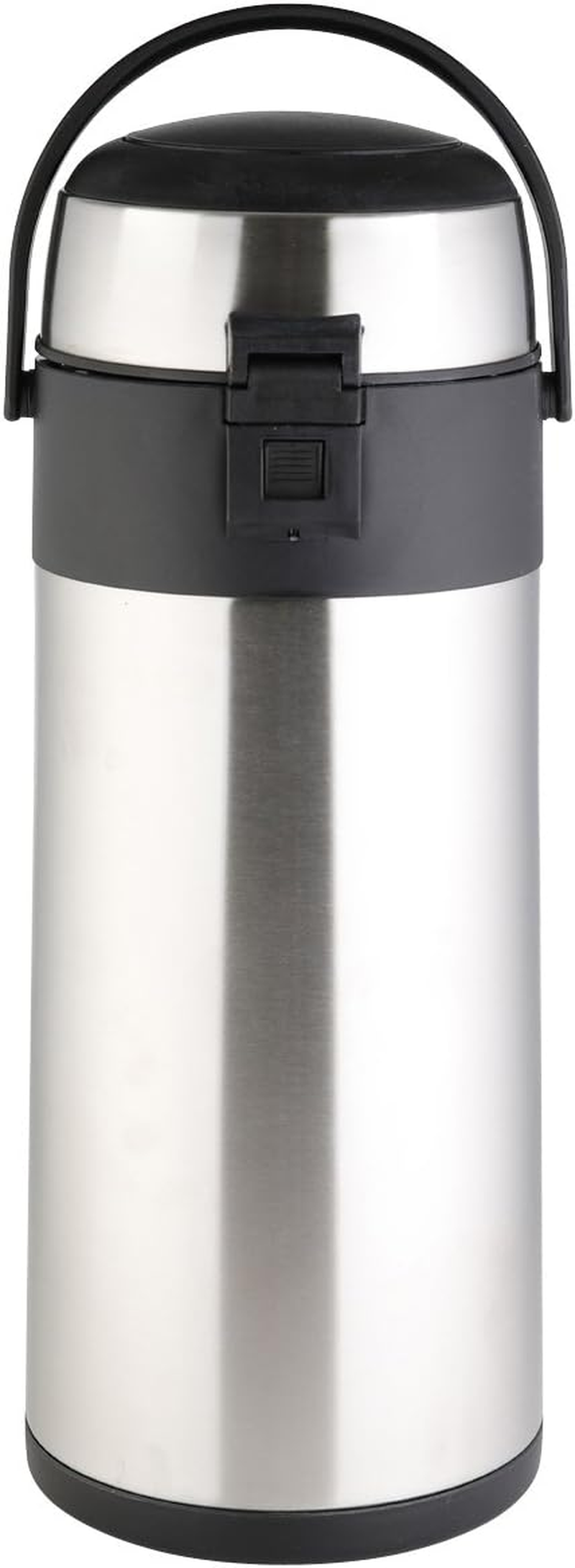Axentia Airpot in Silver, Stainless Steel Pump Jug, Volume: Approx. 5 Litres, 19 X 19 X 45 Cm image number 3