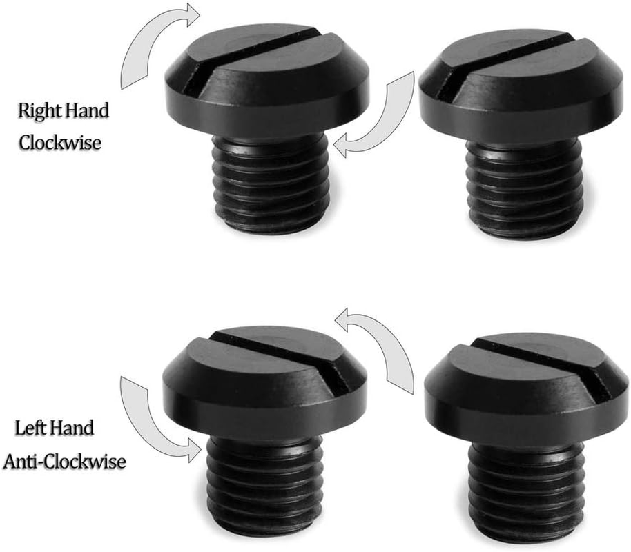 Adaskala 4Pcs Motorcycle Aluminum CNC M10 X 1.25 Mirrors Hole Banking Plugs Screws Replacement for Yamaha FZ-07 MT-07 Suzuki image number 5
