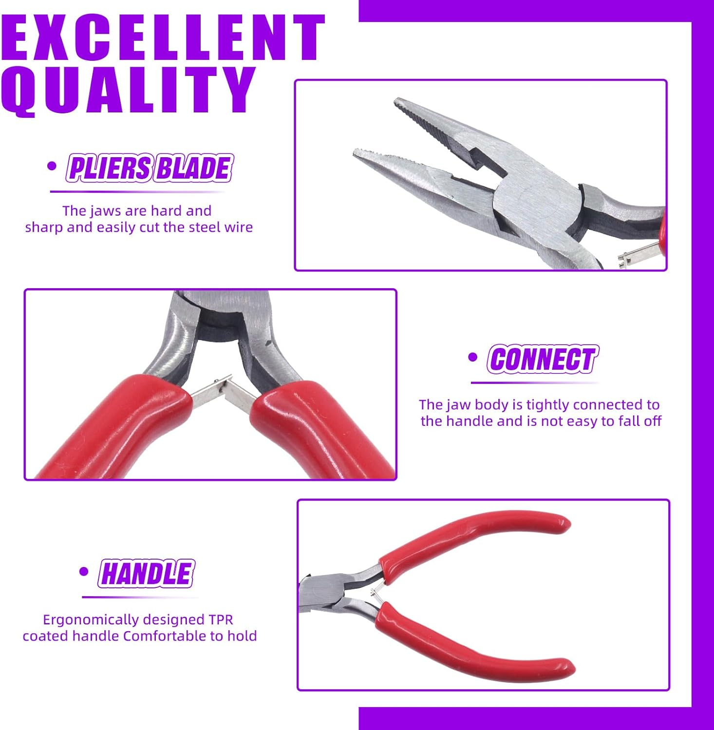 Swpeet 1468Pcs Jewelry Making Supplies Kit with Jewelry Making Tools, 2 Colors Jewelry Wires and Jewelry Pliers, 40 Styles Jewelry Findings, with Plastic Caliper, Thimble Ring, Awl Tweezers Scissors image number 2