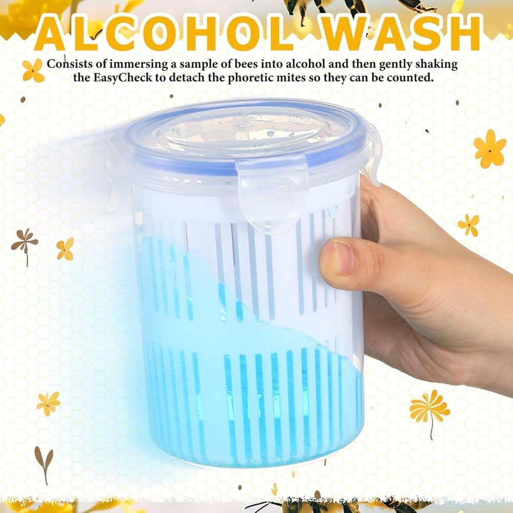 Varroa Mite Detection Jar Andmeasuring Cup Leakproof Varroa Easy Check Helps Beekeepers Easily Count Andmonitor image number 5