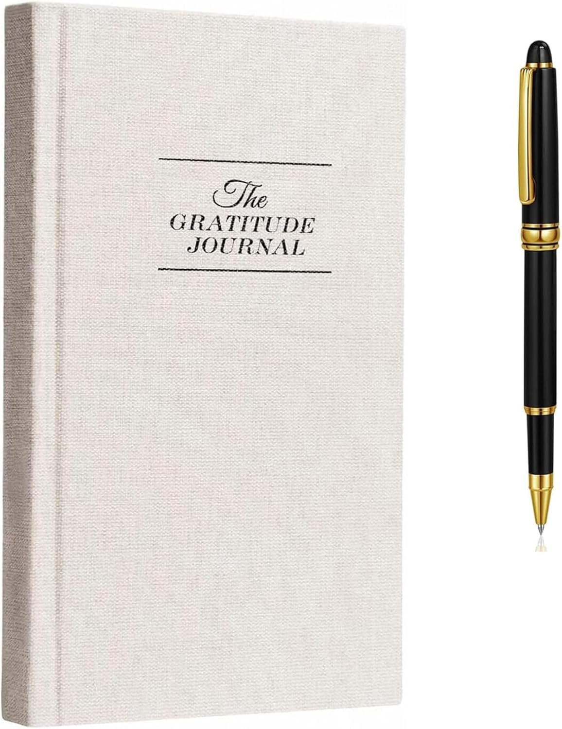 Spardar Gratitude Journal with Metal Pen, Five Minutes Journal a Day for More Happiness, Positivity, Mindfulness & Self Care, a Simple Effective Daily Mindfulness Journal, for Women & Men (White) image number 4