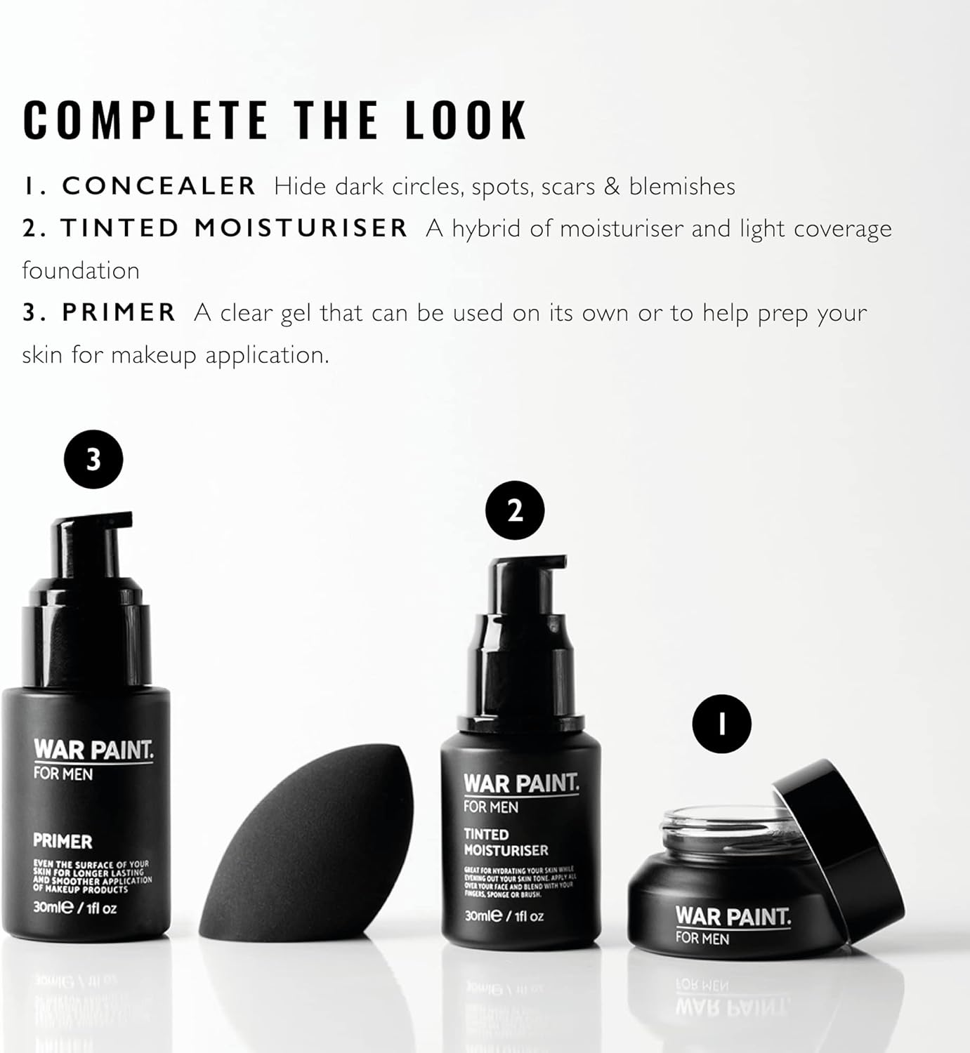 War Paint Angled Makeup Application Brush for Men, 40 G image number 4