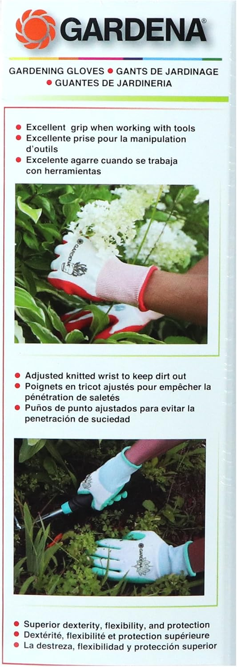 Gardena Gardening Gloves - Latex/Polyester - 9 Pairs image number 2
