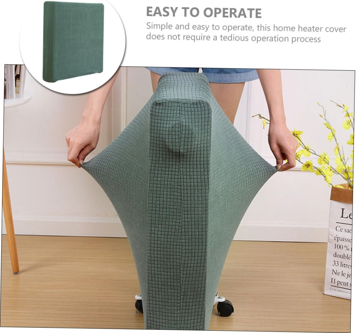 YARNOW Indoor Heater Cover Portable Radiator Cover Protective Screen for Home image number 4