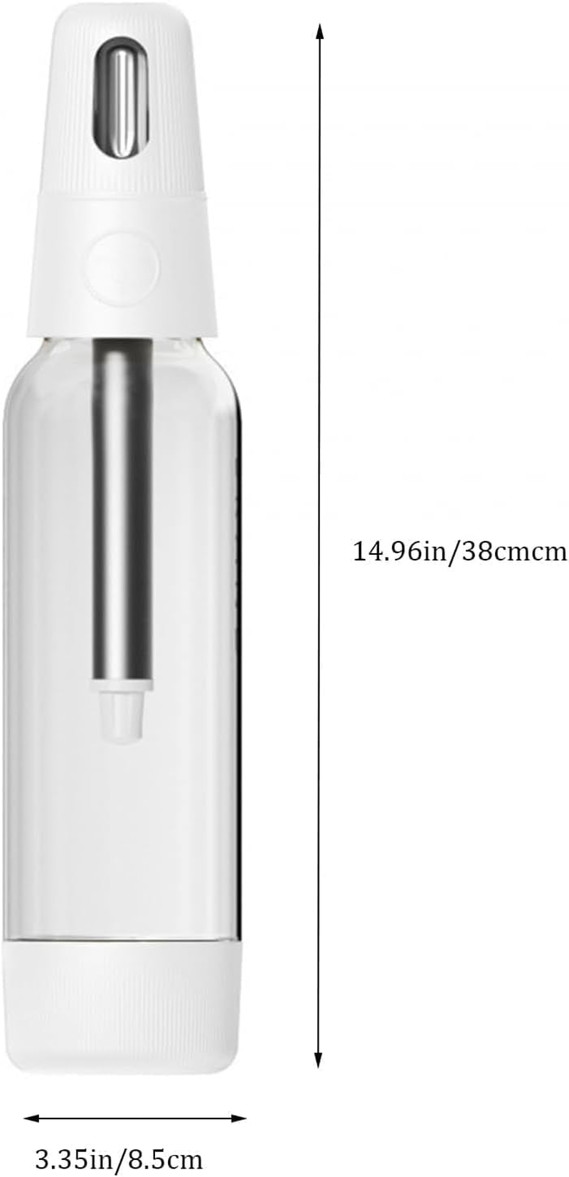 Portable Soda Siphon, 1L Travel Sparkling Water Maker Machine for Home & Outdoor, Soda Maker for Cocktails or Fizzy Drink,Use 8 Gram CO2 Cartridges (Not Included) image number 1