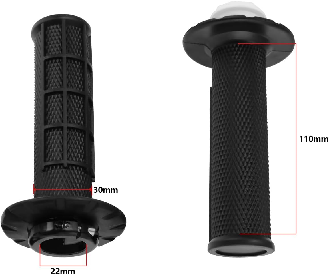 Motorcycl Non Slip Lock-On Grips Handle Bar Grips for 7/8" 22Mm Bars with 6 Adjustable Cams Compatible with KTM SX 85 125 150 250 300 350 450 EXC XC-W image number 2