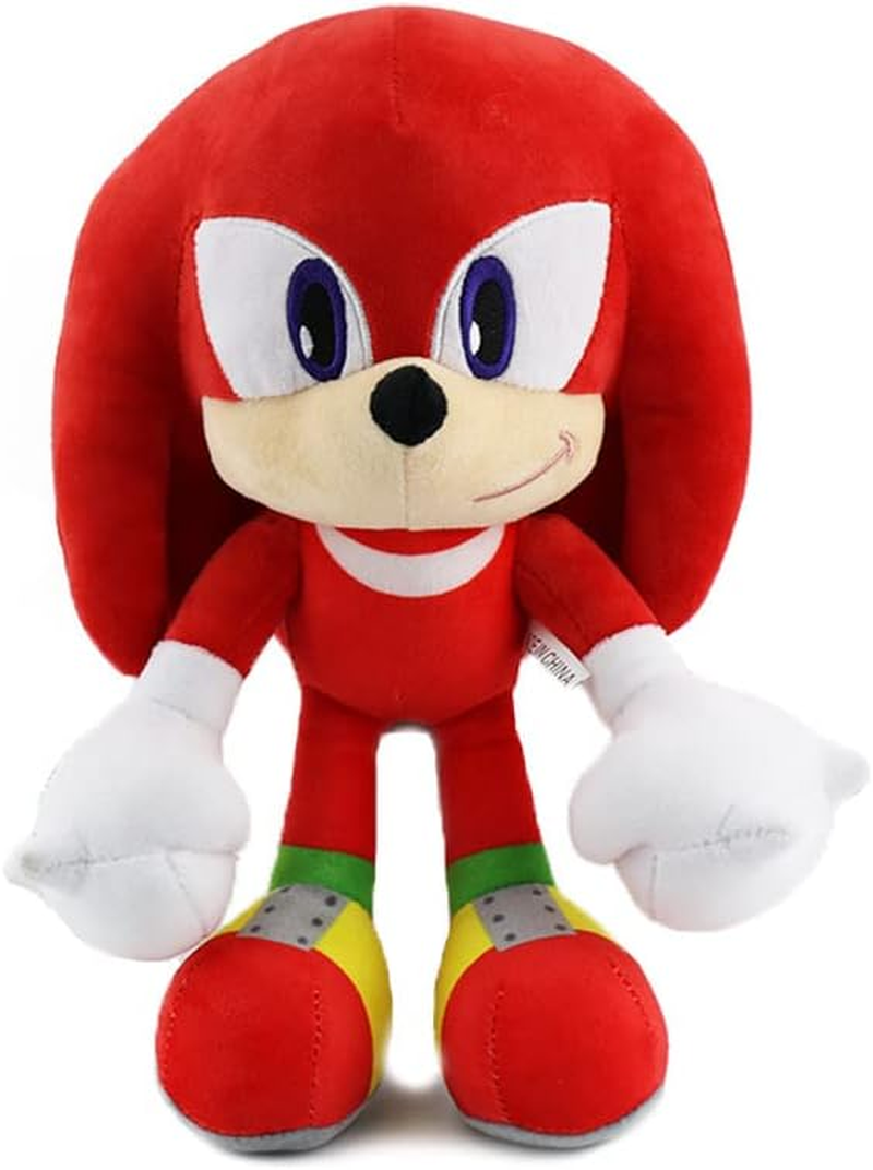For Sonic 11.8" Plush Toys, for Knuckles Shadow Tails Plush Doll Toys Gifts for Boys and Girls Cartoon Character Plush Children (Shadow)