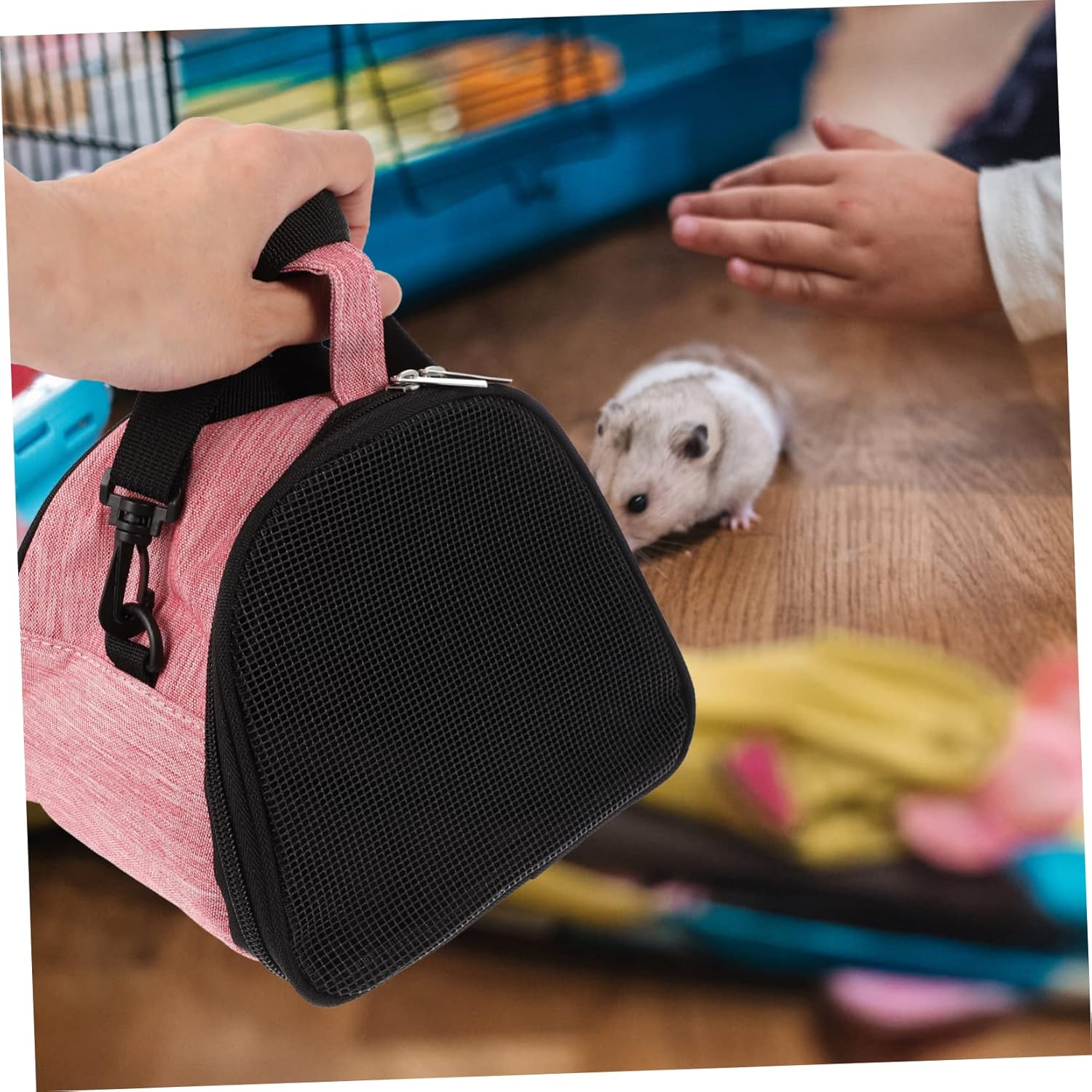 Ipetboom Pet Outing Bag Bunny Carrier Breathable Guinea Pig Travel Bag Travel Hamster Carrier for Hamster Outing image number 6