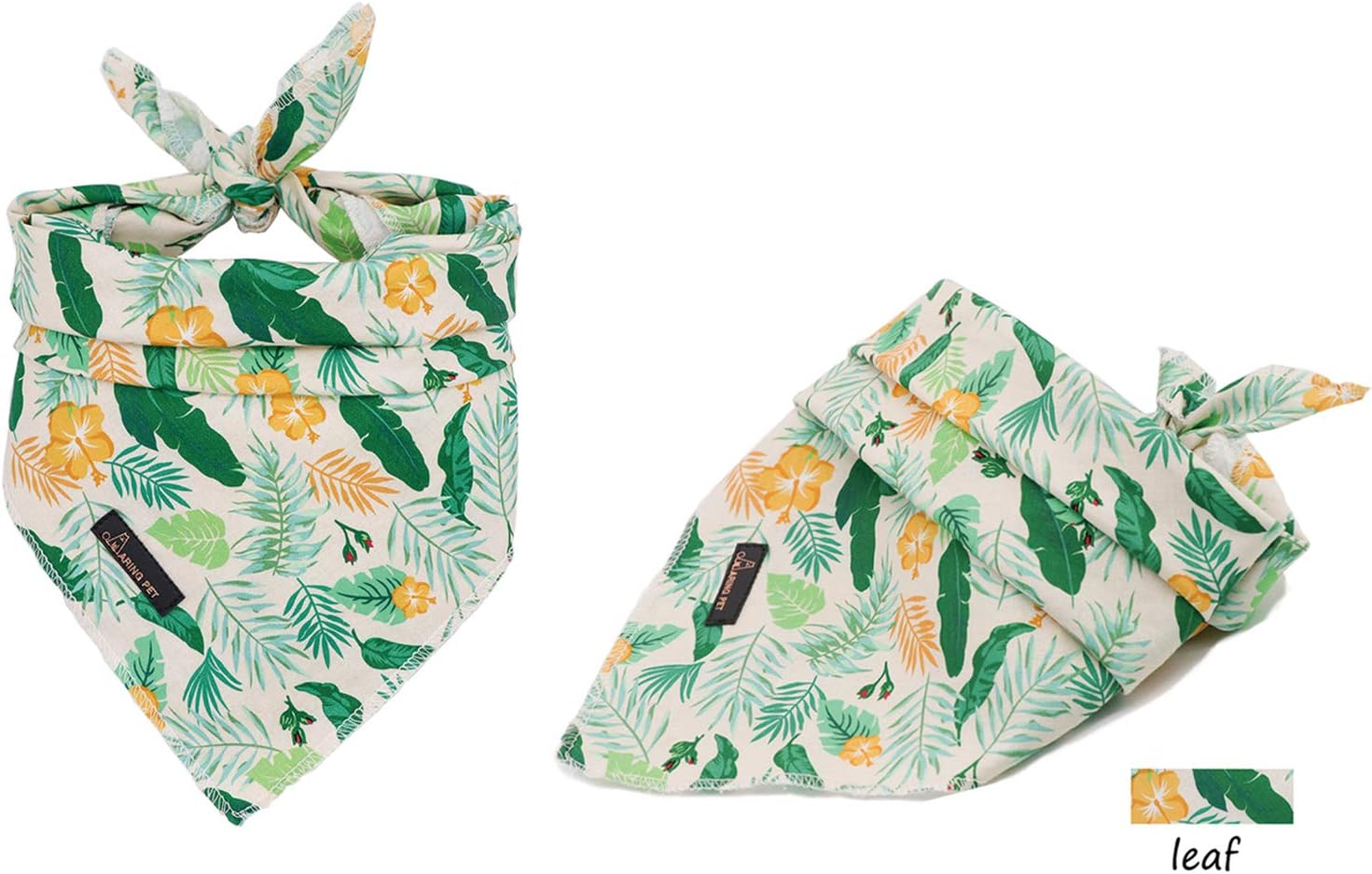 ARING PET Dog Bandanas, Pattern Priting Cotton Dog Triangle Kerchief, Bibs Scrafts for Small Medium Large Dogs Cats Pets image number 1