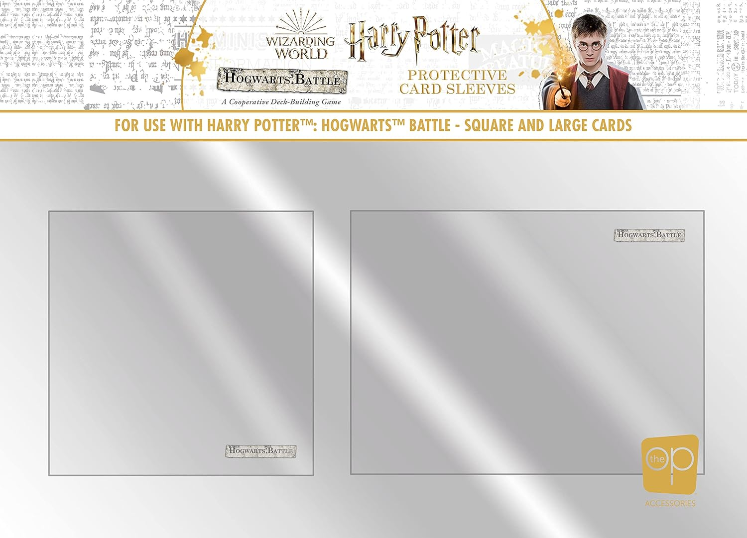 Usaopoly Harry Potter: Hogwarts Battle Square and Large Card Sleeves (Set of 135)
