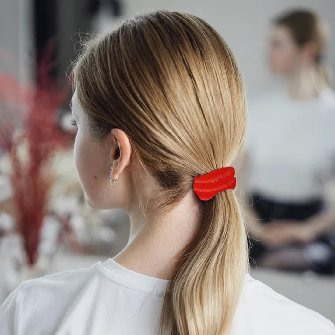 AEIOPRS Pack of 100 Women'S Hair Bobbles Thick Hair Braid Elastic Hair Bands Ponytail Hair Band Ponytail for Girls Men Women image number 3