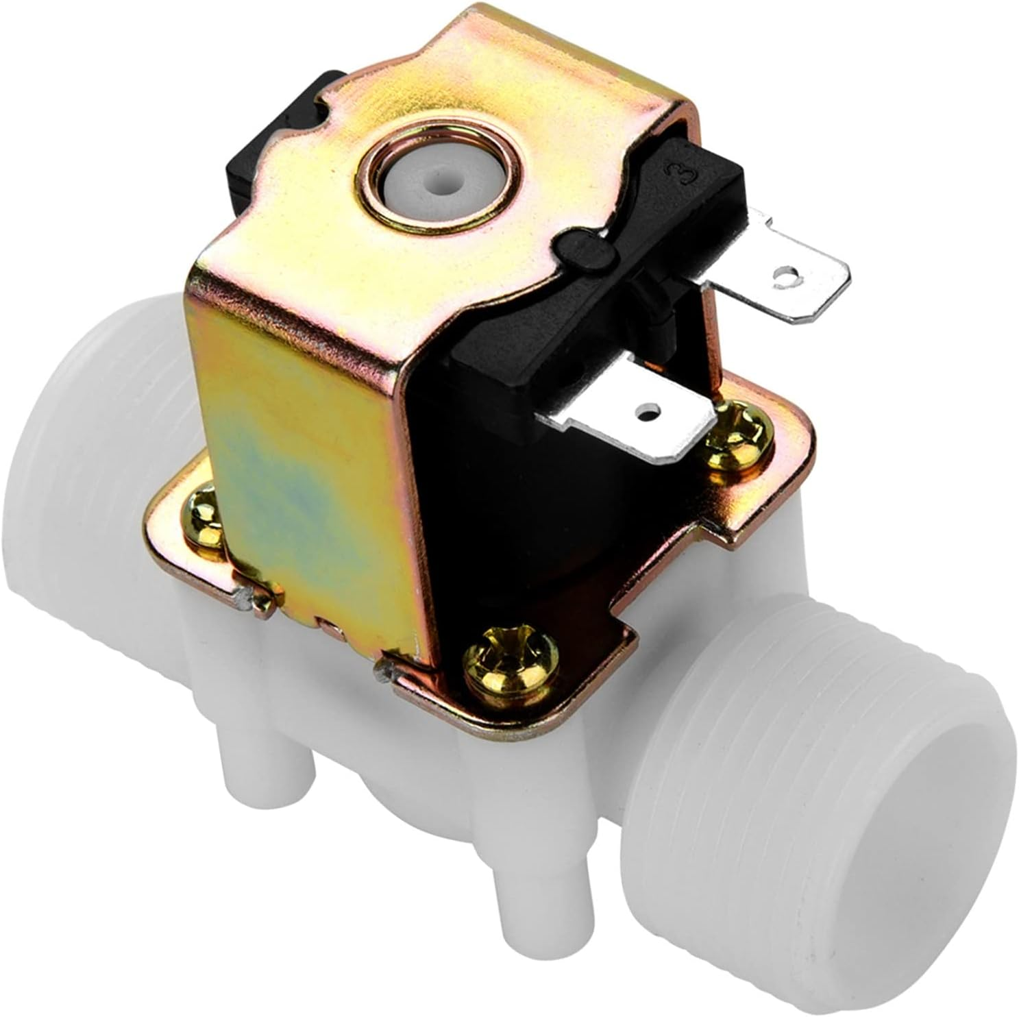 N/C Water Inlet Valve Plastic Solenoid Valve for Automatic Cleaning, 12V DC DN20 G3/4 image number 4