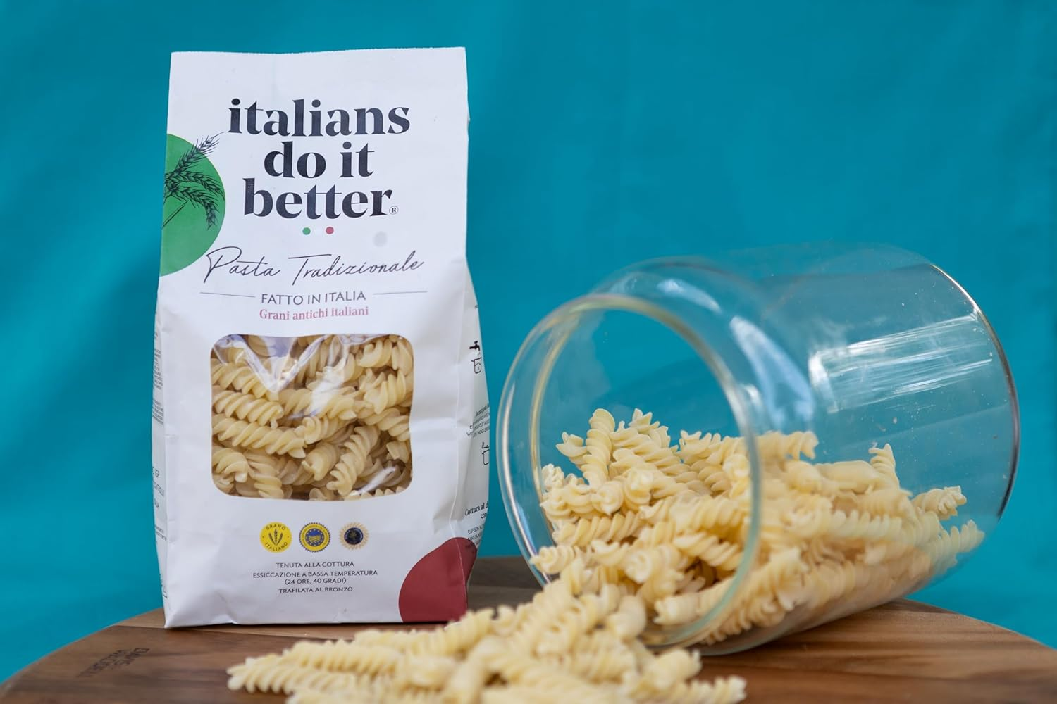 Italians Do It Better Fusilli Pasta, 500G &ndash; Italian Pasta Made with Ancient Wheat Grain, Ideal for Sauces, Al Dente Texture, Durum Wheat Semolina from Gragnano image number 2