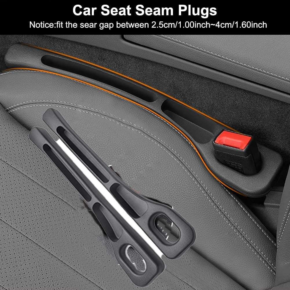 Upgraded Car Seat Gap Filler, Soft Foam Car Gap Filler with Built-In Recessed Storage Organizer, Universal Multifunctional Car Accessories 2 Pack image number 2