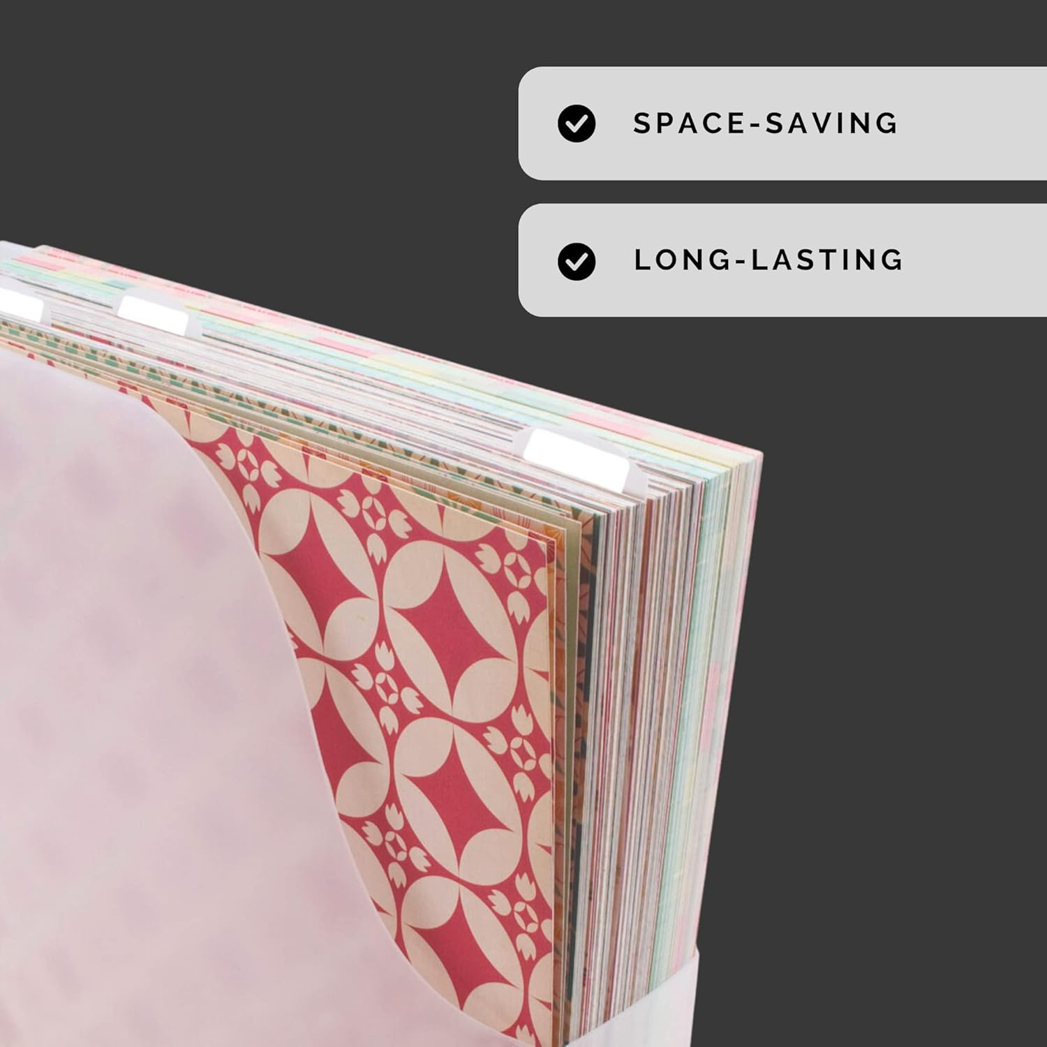 Advantus Vertical Scrapbook Paper Holder, Frosted image number 3