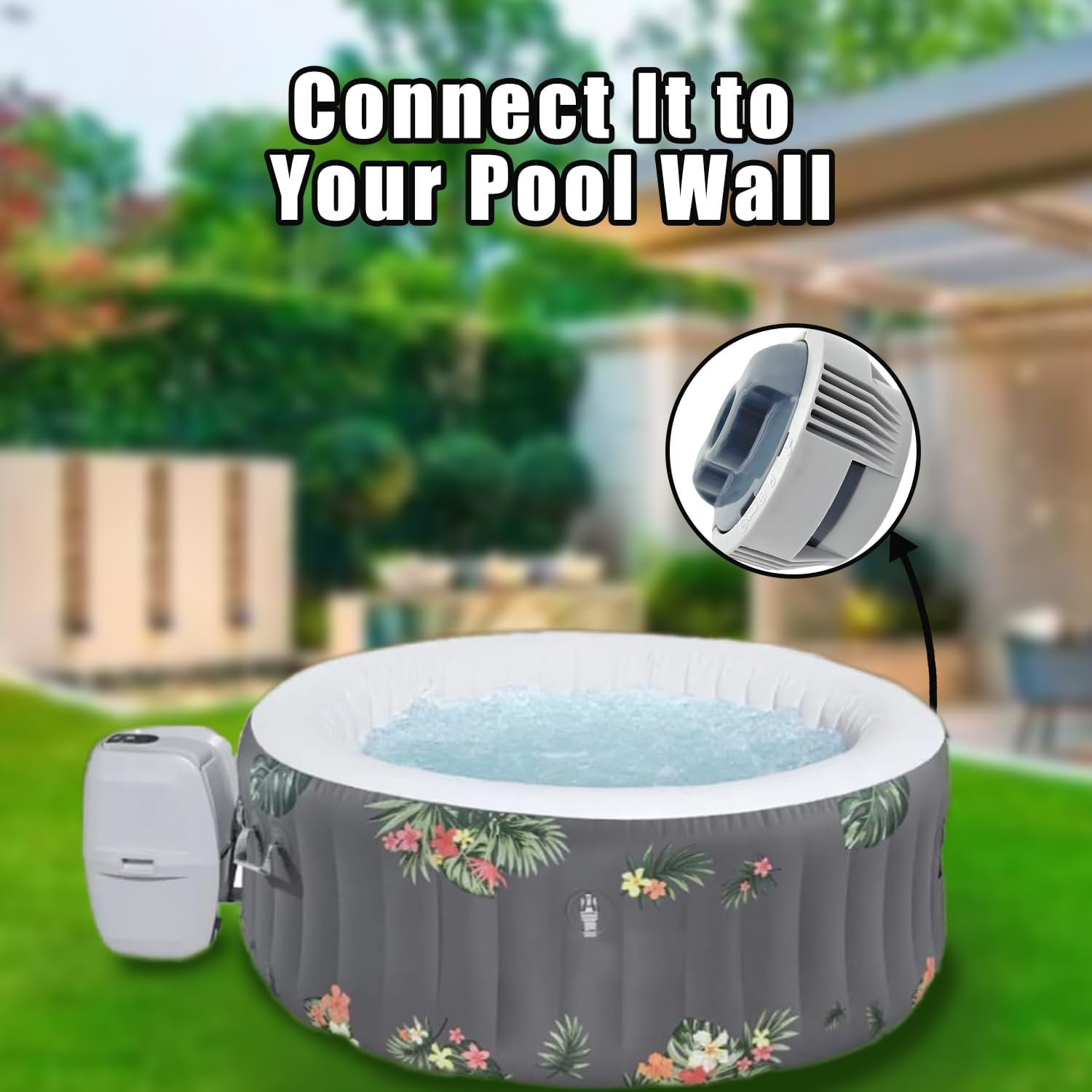 Oceaniax P05345 P03821 Chemical Pool Chlorine Dispenser Replacement for Coleman Saluspa Lay-Z-Spa Chemical Dispenser,For Hot Tub Spas Chemical Chlorine Dispenser System image number 2