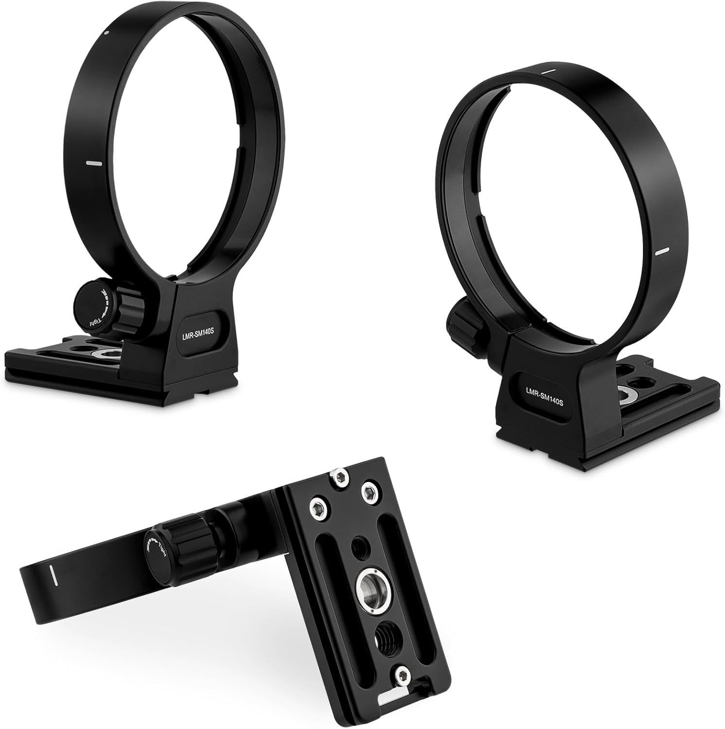 Haoge LMR-SM140S Tripod Mount Ring for Sigma 100-400Mm F5-6.3 DG DN OS Lens Sony E Mount and 105Mm F1.4 Art Lens Collar Replacement Foot Stand Base Built-In Arca Swiss Type Plate image number 4