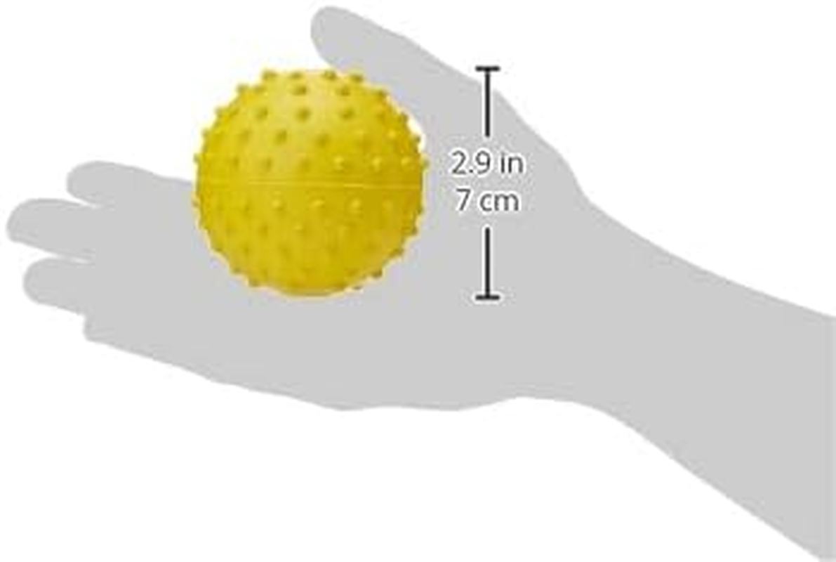 Classic Pet Products Rubber Pimple Ball with Bell, 60 Mm, Yellow image number 3
