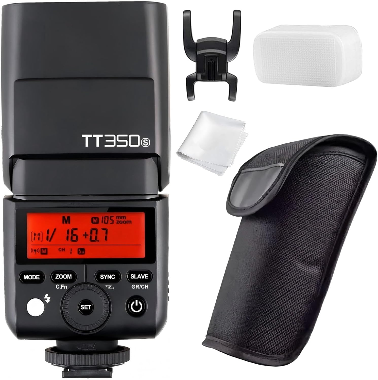 Godox TT350S Mini TTL Flash Speedlite for Sony Cameras, 2.4G HSS 1/8000S GN36 Camera Flash Speedlite Compatible with Sony A7III A7IV A7R A7S A7 A7-II A7-III A7R-II A7R-III A6400 A6300 A6000 image number 1